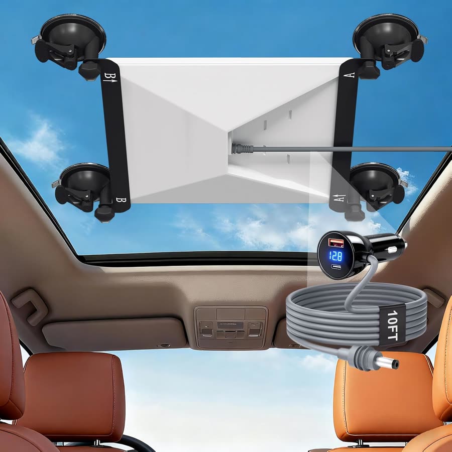Soporte y cargador de auto para Starlink Mini